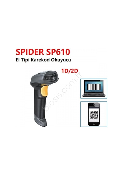 Spider Sp610 2D Usb El Tipi Karekod Barkod Okuyucu