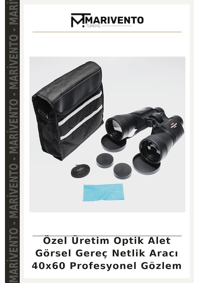 Özel Üretim Optik Alet Görsel Gereç Netlik Aracı 40x60 Profesyonel Gözlem