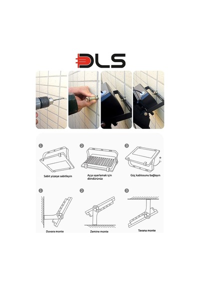 300w Güneş Enerjili Solar Led Projektör Harici Solar Panelli, 5 Metre Kablolu 502-300