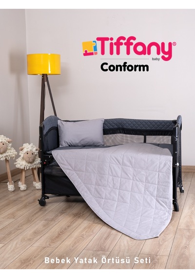 Tiffany Conform Kapitoneli Çarşafsız Bebek Yatak Örtüsü