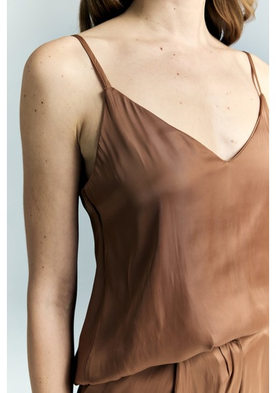 Tosca Askılı Bluz - Tarçın-137219 Tarçın