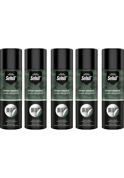Selsil Etiket Sökücü Sprey 200 Ml 5 Adet