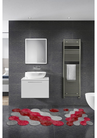 Alanur Florya Lazer Kesim 2 Li Banyo Takimi St210117gr Bordo