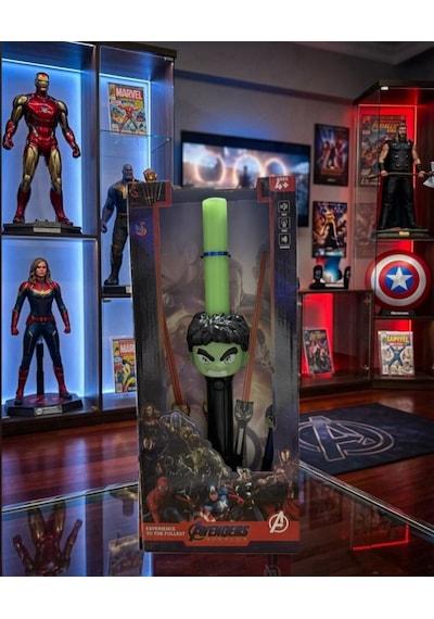 Yeşil Dev Kahramını Temalı Işıklı Sesli Sensörlü Oyuncak Silahı Hulk