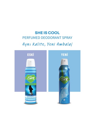 She Cool Kadın Deodorant 150 Ml