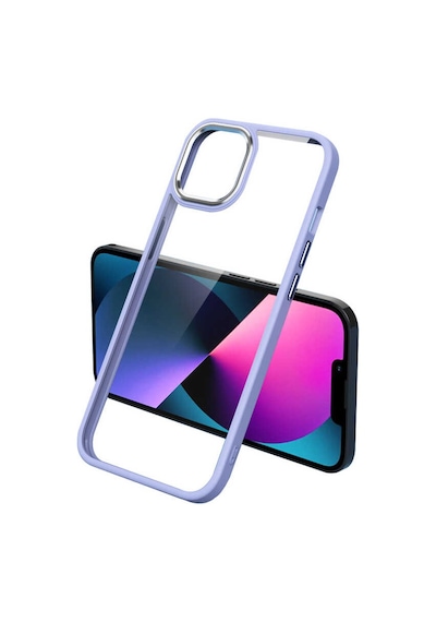 Apple Uyumlu iPhone 13 Pro Uyumlu Zore Krom Kılıf-lila Lila -