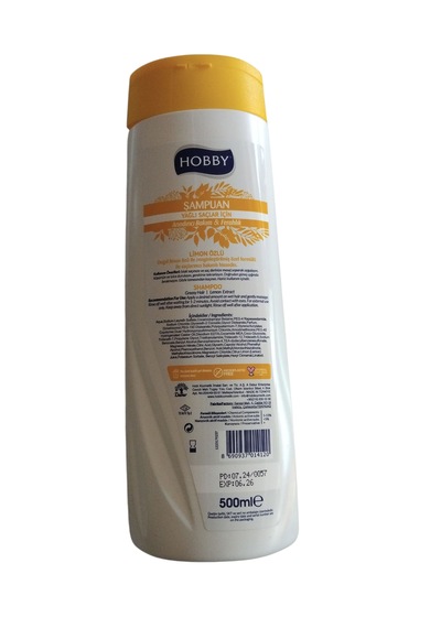 Hobby Şampuan Limon Özlü Arındırıcı&bakım Ferahlık 500 Ml