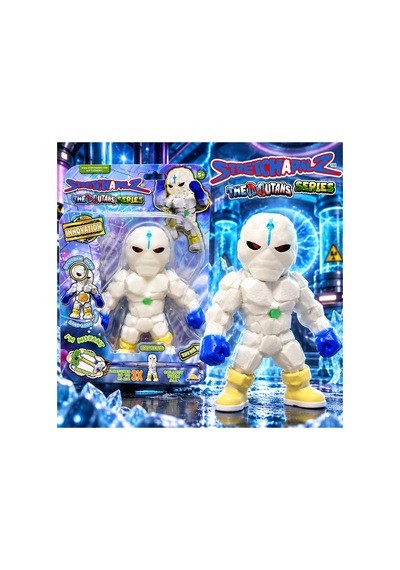 Stretchapalz The Mutants Series Syreno Süper Esnek Beyaz Robot Mutant Canavar Figür