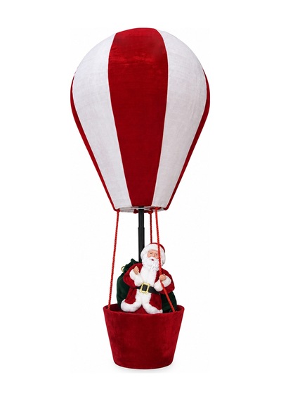 Yılbaşı Noel Baba Balonda Kırmızı Beyaz 150 Cm