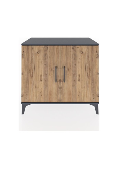 Hyperion Şifonyer 2 Kapaklı 88x44x80 Antrasit-çam Antrasit