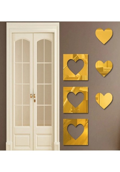 Kalpçerçeve Model 3x25cm 3x15 Cm 6 Parça Gold Renk