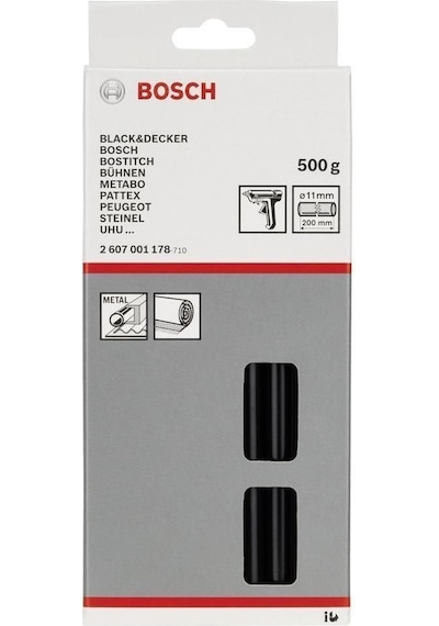 Bosch Tutkal Çubuğu Siyah 11x200 mm 500 gr - 2607001178