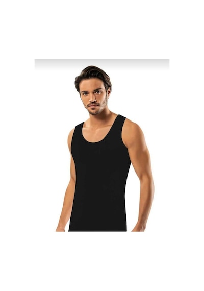 Erdem 650 Erkek Seamless Korse Atlet 2 Adet Siyah