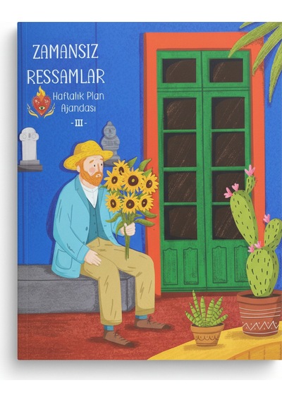 Melimelek Zamansız Ressamlar Ajandası Iıı, Zamansız Ajanda 16.5x19.5 Cm Sticker'lı Zamansız Iıı