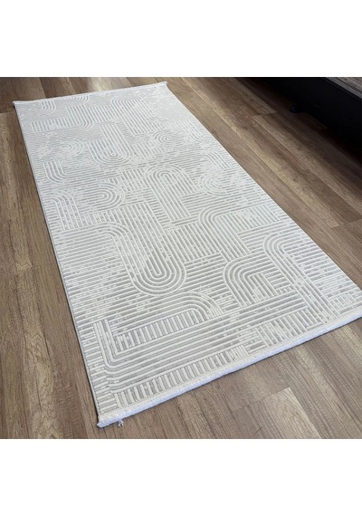 Hoom Rugs Markiz 1138 Gri Modern Pamuk Taban Halı Gri