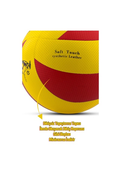 Telvesse Voleybol Topu Pompalı Set 280g Renkli 8 Panel Soft Touch İç-dış Mekan Uygun Dayanıklı 700 Açık Gri