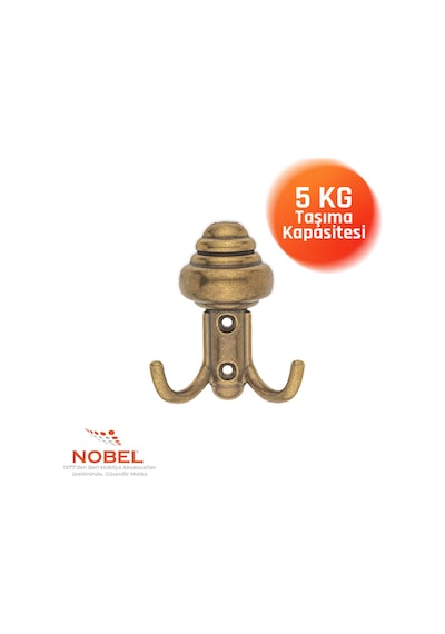 Sarikli Askı, Metal Vestiyer Askısı, Anti K Sari, Duvar Ve Dolap Askılığı 5'li Set Vidalı