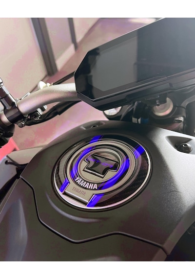 Yamaha Mt-07 2021-2023 Uyumlu Tank Pad Seti Mavi Siyah Redlinegrafik
