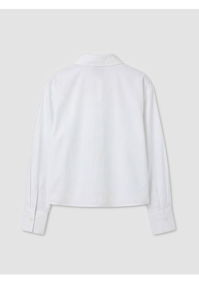 Lcw Modest Beyaz Regular Fit Kadın Gömlek