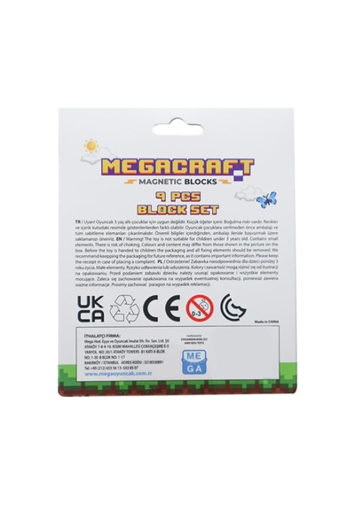 Megacraft 9 Parça Altın Kömür Blok