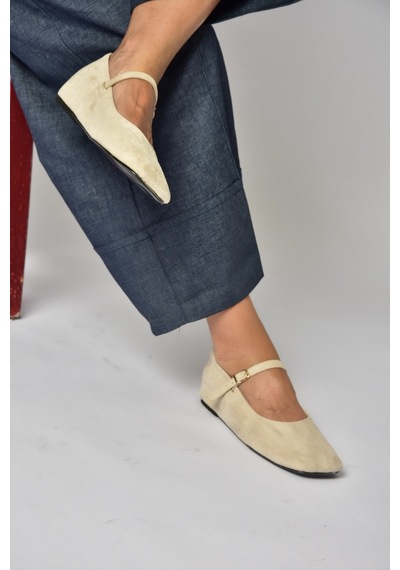 Fox Shoes Z250800002 Bej Süet Günlük Kadın Ayakkabı