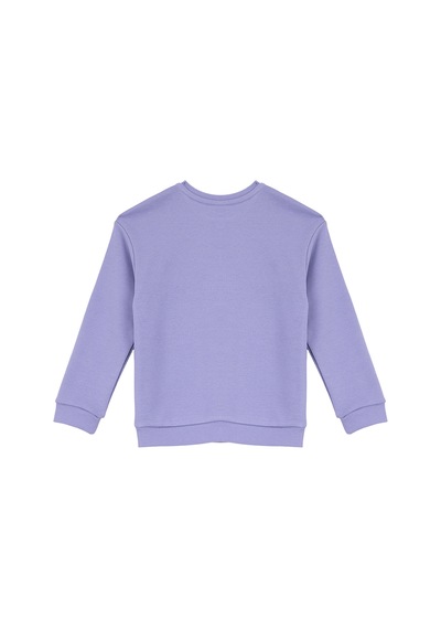 Barbie Lila Kız Çocuk Baskılı Relaxed Sweatshirt Brb6wg-swt6689