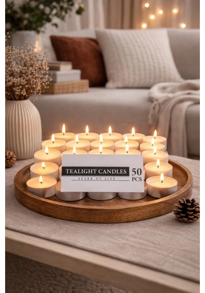 Kapris Tealight Mum 50 Adet 0451 Beyaz