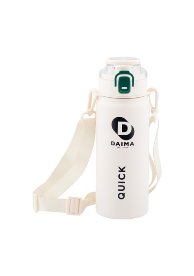Daima Quick 650 Ml 12 Saat Sıcak, 12 Saat Soğuk Beyaz Termos Beyaz