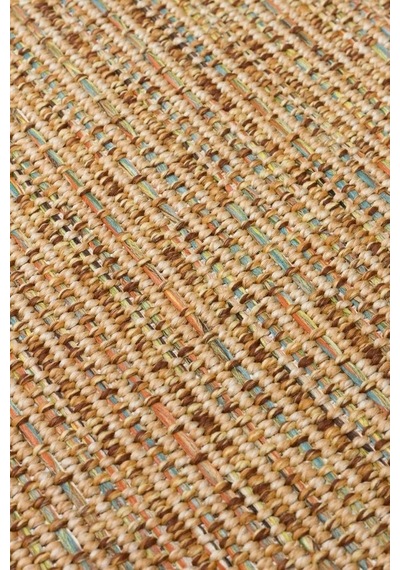 Eko Halı Ventura Vnt 2707 Multy Bordür Brown Mix Sisal Görünümlü İç Ve Dış Mekan Uyumlu Hav Vermeyen