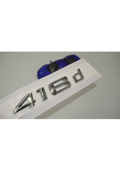Bmw 418D Bagaj Krom Metal 3M 3D Yazı Logo