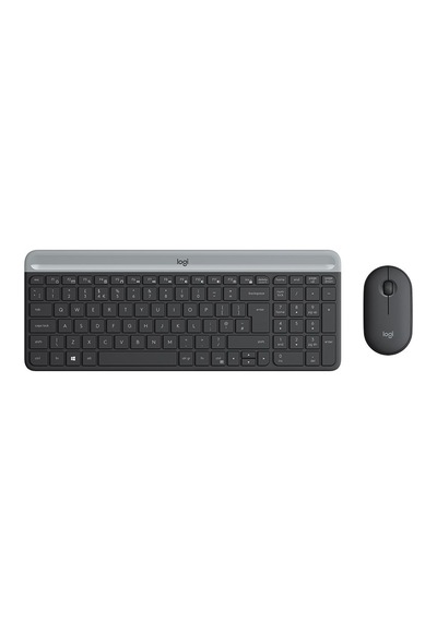 Logitech Mk470 İnce Kablosuz Set Siyah 920-009435 Optik
