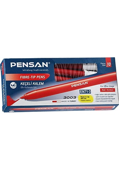 Kalem Kırmızı 10'lu Yl