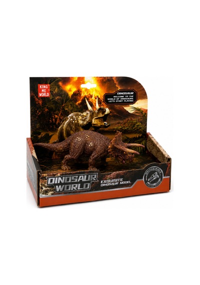 Styracosaurus Dinozor Figürü - Gerçekçi Boynuzlu Dinazor Oyuncak Modeli