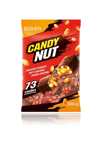 Roshen Candy Nut 1 Kg 4'li Paket Kahverengi