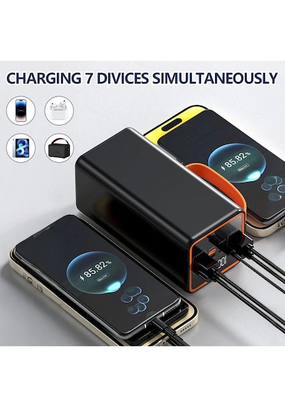 Acl Pw-55 50.000 Mah Dijital Göstergeli Powerbank 22.5w Hızlı Şarj Destekli Batarya Siyah