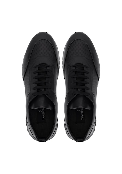 Tamer Tanca Erkek Hakiki Deri Siyah Sneakers & Spor Ayakkabı 771 8586 Erk Ayk Y26 Sıyah Dr