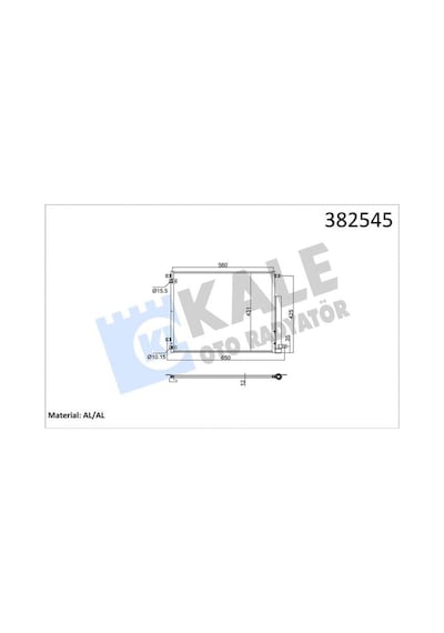 Kondenser - 963 - Honda Cıvıc X Fc 1.6i 16 Kurutucu İle Brazıng Al-al 560x431x12 - Dpmıx-hb - Klima Radyatörü