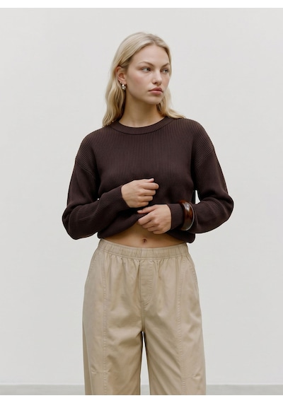 Vero Moda Kahverengi Kadın Kazak 10347043-191109 Tcx