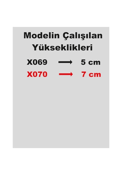 Stencil Harf Boyama Şablonu X070 Harf Yüksekliği 7 Cm