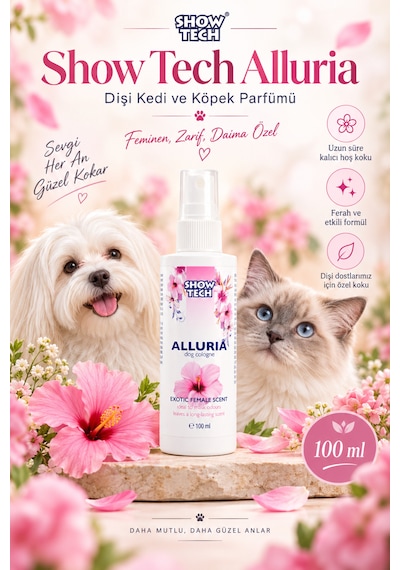 Showtech Alluria Dişi Kedi Ve Köpek Parfümü 100 Ml