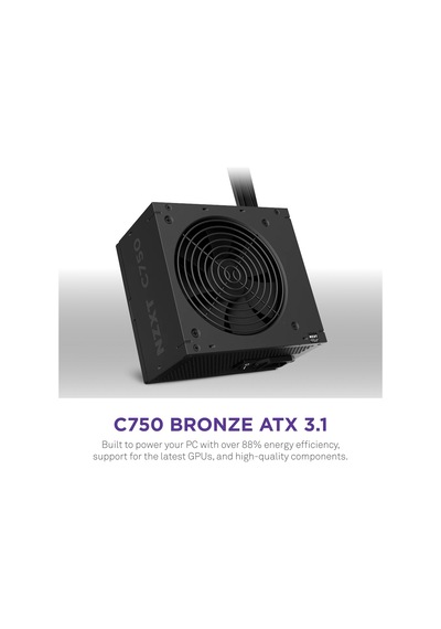 Nzxt C750 750w 80+ Bronze Gen 5.0 Atx 3.1 120mm Psu
