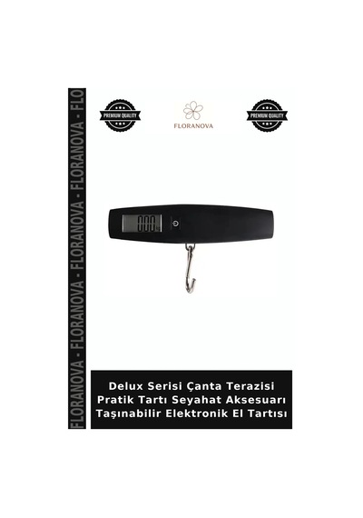 Delux Serisi Çanta Terazisi Pratik Tartı Seyahat Aksesuarı Taşınabilir Elektronik El Tartısı