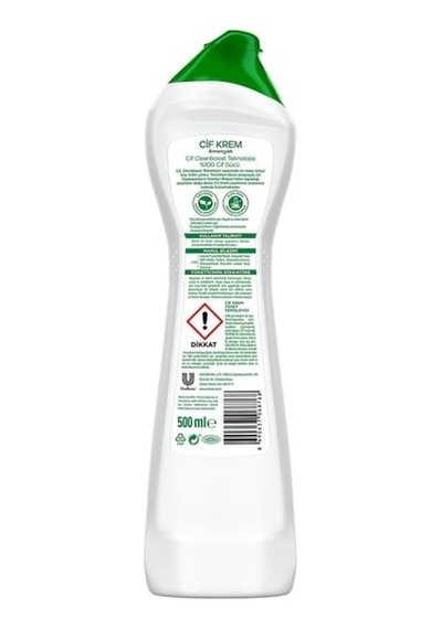 Cif Krem Amonyaklı Yüzey Temizleyici 500 Ml 12'li Paket 12'li Set