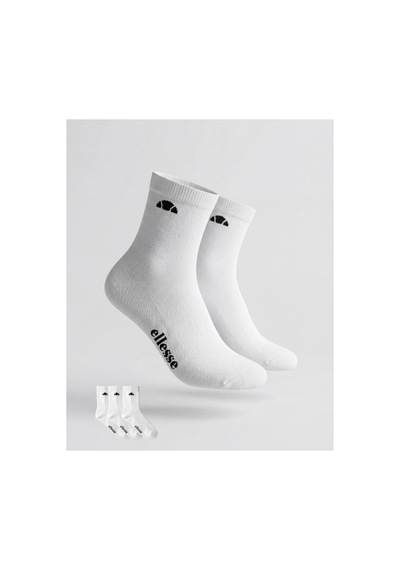 Ellesse 6sm9019-of 3'lü Kısa Konç Spor Çorap Erkek - Beyaz