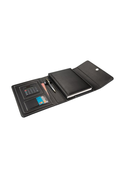 2K 2027 Yeni Yıl Organizer Ajanda Tarihli Çizgili 22x26 CM - Siyah