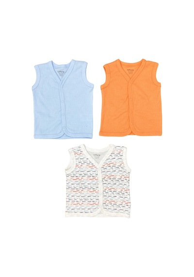 Tiffany Baby & Kids Tiffany Baby Striped Theme 3'lü Yelek 53005 Çok Renkli