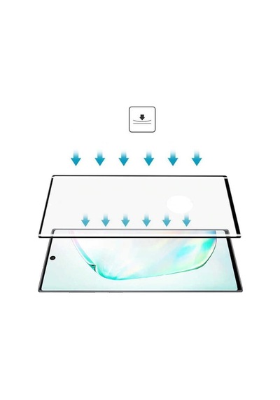 Galaxy Note 10 Uyumlu Zore Kavisli Full Yapışkanlı Cam Ekran Koruyucu