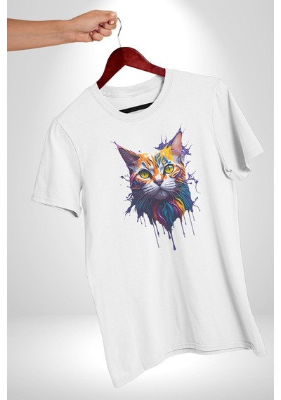 Şimşek Yağmur Kedi Unisex Unisex Beyaz Organik Baskılı T-shirt Penye Yüksek Kalite Beyaz Şimşek Yağmur Kedi Unisex Unisex Beyaz Organik Baskılı T-shirt Penye Yüksek Kalite Beyaz