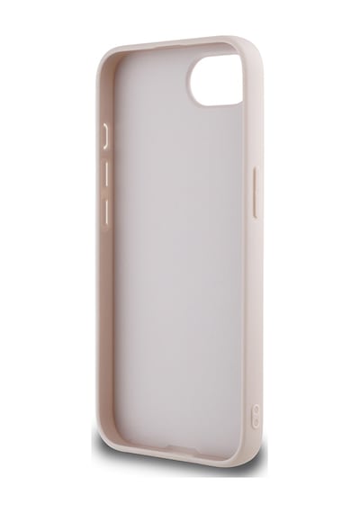 Apple iPhone 16e Uyumlu Kılıf Guess Lisanslı 4g Büyük Metal Logolu Glitter Kapak Pembe