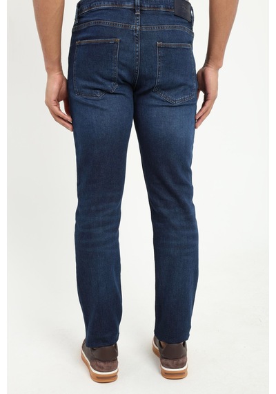 Erkek Slim Fit Koyu Mavi Jean-19314 K.mavi